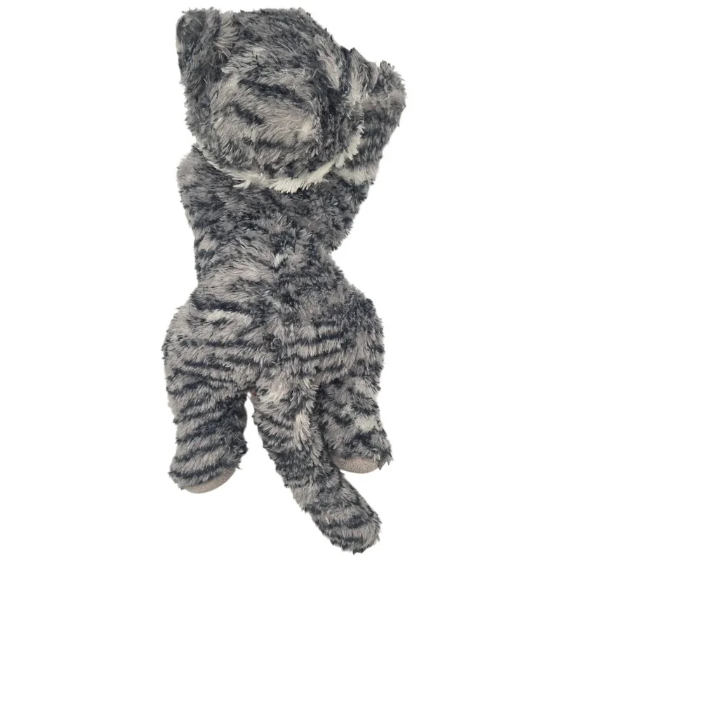 Aurora Grey Tabby Cat‎ Plush Stuffed Animal White Striped Kitten 2015
